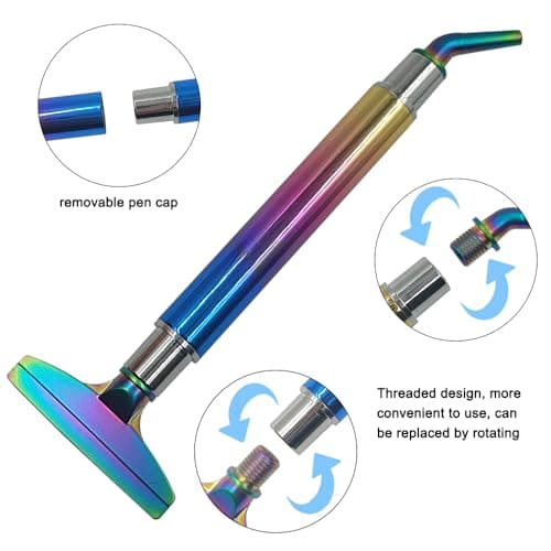 AIFUDA Lot de 22 stylos de peinture diamant 5D avec 12 embouts filetés pour loisirs créatifs