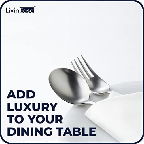 LivinEase Serviettes en Tissu en Coton - Lot de 12 Serviettes de Table Blanc - 100% Coton 46 x 46 cm Serviettes en Tissu surdimensionnées réutilisables idéales pour Le dîner de Noël (Blanc)