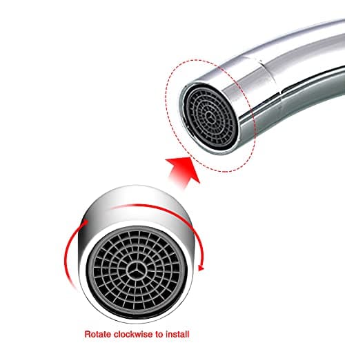 YIXISI 10 Pièces Mousseur Robinet M22, Filetage Intérieur Filtre à Robinet d'eau Accessoires avec Filtre en Acier Inoxydable et ABS, avec 10 Joint D'étanchéité, pour Cuisine, Salle de Bain