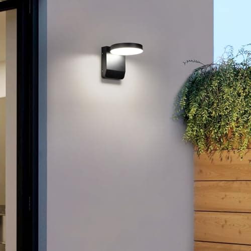 Applique murale extérieure, éclairage extérieur IP54 résistant aux intempéries, alimentation secteur, lampe murale extérieure 20 W pour porte d'entrée, porche, jardin, lumière naturelle 4000K