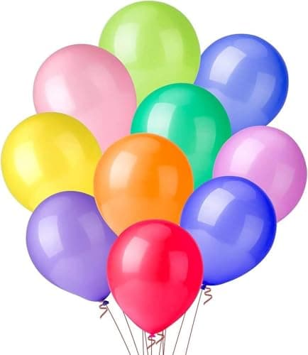 ADRI 200 ballons anniversaires de couleurs en latex assorties 24 cm biodégradables fabriqués en Espagne, pour fêtes, mariages, réunions, anniversaires, baptêmes, photocall, décoration (200)