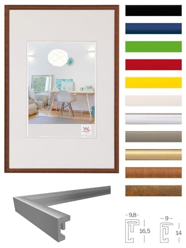 walther design Cadre photo Walther Design noir 21 x 29,7 cm (DIN A4) Nouveau cadre en plastique Lifestyle KV130B