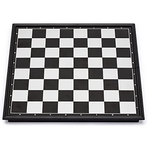 Yellow Mountain Imports Ensemble Portable et Magnétique pour Jeu d'Échecs - Taille Moyenne (24,8 centimètres)