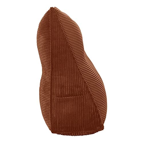 Johnear Coussin de Lecture pour lit ou canapé, Traversin Gros Coussin Dossier Corduroy,Oreiller Triangulaire Coussin Coin, tête de lit,Coussin pour Lombaire Jambe, cale Dos Plage, Brun 100 cm