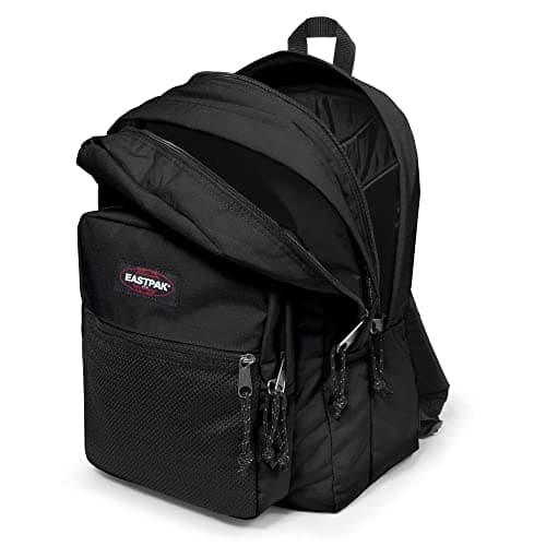 EASTPAK Pinnacle Sac à dos 38L (42 x 32 x 25,5 cm), grand sac école et voyage, sac à dos multi-compartiments résistant avec organiseur et bretelles rembourrées - BLACK