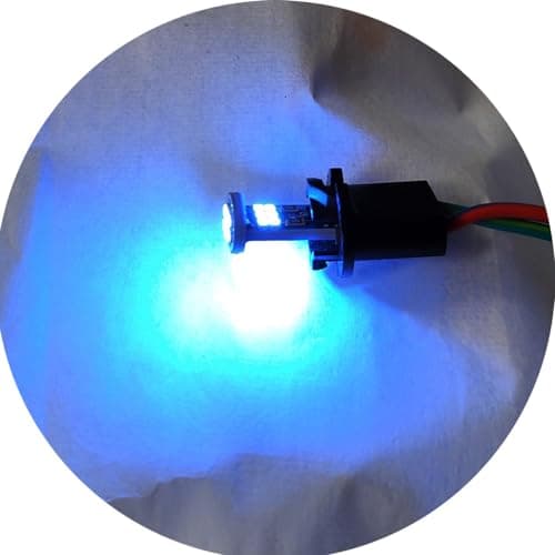 WeiHong 10 pièces Ampoule T10 W5W LED CANBUS 12V Non Polaire 194 Wedge Intérieur De Voiture Lumière Dôme Feux De Plaque D'immatriculation,lampes de lecture de voiture,feux latéraux (Bleu glacier)