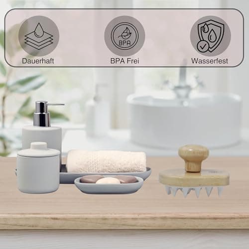 Soinapro Brosse de massage du cuir chevelu, en bambou, avec effet anti-pelliculaire, brosse à shampoing pour la douche, brosse de lavage des cheveux pour une croissance saine des cheveux, massage du