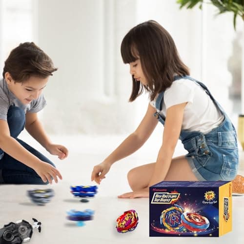 Hozuumo Bey Toupie Blade Burst Turbo Combinaison, Toupie de Combat 4D Metal Fusion avec Lanceur B-184, Bey Starter Blade, Jeu Cadeau pour Enfants de 6+ Ans