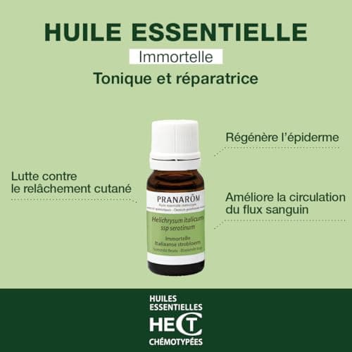 PRANARÔM - Immortelle - Huile Essentielle Chémotypée - Soin de la peau & Bleus - 100% Pure Et Naturelle - HECT - 10 ml