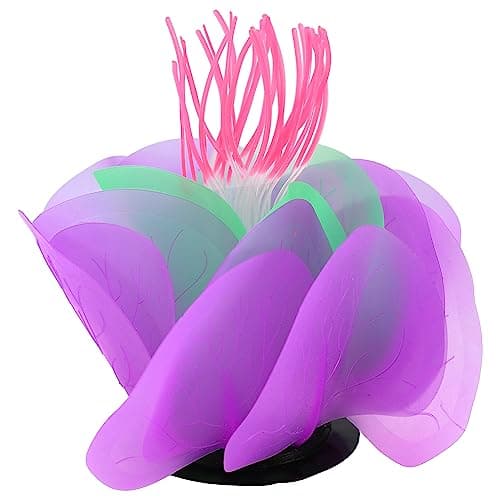 VOCOSTE Aquarium Simulation Corail Aquatique Fleur, Silicone Décoration Violet