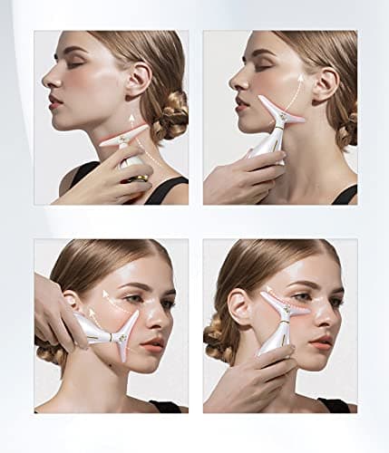 Ms.W Appareil Anti Rides Visage, Appareils Lifting Massage Visage, Anti-âge Soin de Peau Beauté Appareil, Masseur Tonification Levage Pour Le Visage, Réduction des Pores, Rechargeable