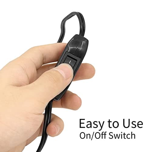 YACSEJAO Câble de réfrigérateur avec interrupteur 4 m 12/24 V CC - Prise allume-cigare de rechange pour voiture