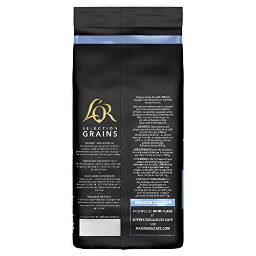 L'OR, 1kg Café en Grains Sélection, 100% Arabica, Intensité 6, 1kg