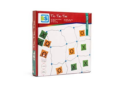 Buitenspeel BS Toys -GA263 -Morphion - Jeux à Lancer pour L' extérieur - Pour Anniversaire D'enfant - Sacs à Lancer Remplis de Sable - 4 Bâtons en Bois - Cadre en Coton -Vert & Orange -70 x 70 cm