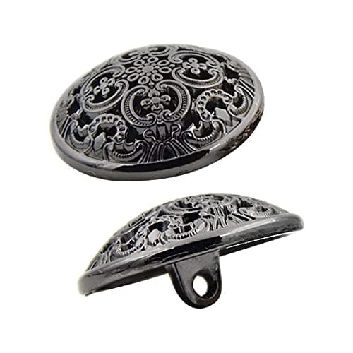 Gativs Bouton Metal 30 Pièces Bouton de Couture Boutons Mercerie Metal Boutons à Coudre Metal Bouton en Métal de Vêtements Veste 20MM Métal Boutons Ronds Vintage Vieilli avec Tige à Coudre