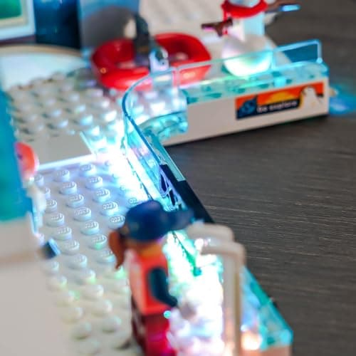 Kit d'éclairage LED pour Centre de Ski et d'escalade Lego 60366 (sans Lego), kit d'éclairage de décoration pour Centre de Ski et d'escalade Lego City, Jouet créatif