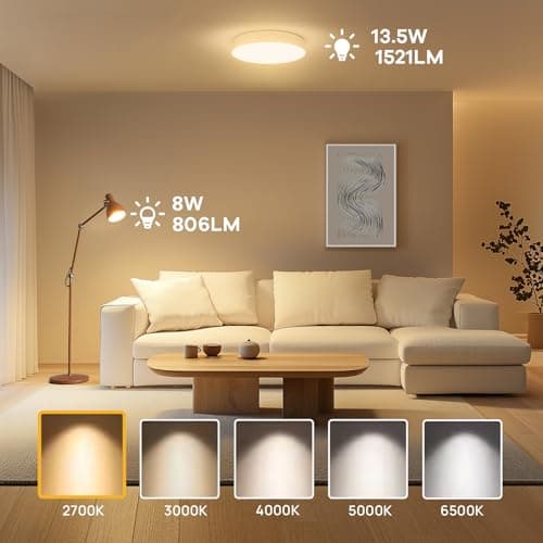 Linkind Ampoule LED E27 Blanc Chaud, 13W Equivalent 100W, 2700k Lumière Blanche Chaude 1521lm, Ampoule Standar A60 Gros Culot à Vis, No Dimmable, 220v-240v, Lot de 6