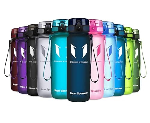 Super Sparrow Bouteille d'eau - Gourde - 500ml - sans BPA - Convient pour Le Sport, la randonnée, l'école, Le Bureau, en Plein air