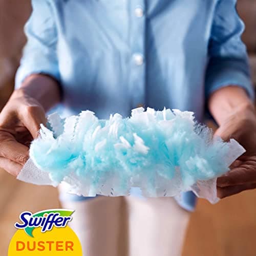 Swiffer Duster Kit, 1 Plumeau + 15 Recharges, Plumeau Poussière, Attrape Et Retient Jusqu’À 3 Fois Plus De Cheveux Et Poussière Qu’Un Plumeau Ordinaire