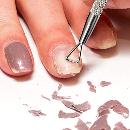 Racloir pour Vernis et Gel Mylee - Outil pour Ongles Professionnel pour Enlever le Traitement de Manucure par UV - Grattoir en Acier Inoxydable pour une Elimination Facile à la Surface des Ongles