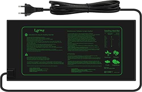 LERWAY Tapis Chauffant pour Plantes Imperméable Serre de Germination Accélère la Germination des Graines, Coussin de Chauffrage pour Reptile et Amphibien, 21/30 Watts, 52 × 25 cm (1 Pièce - 21W)