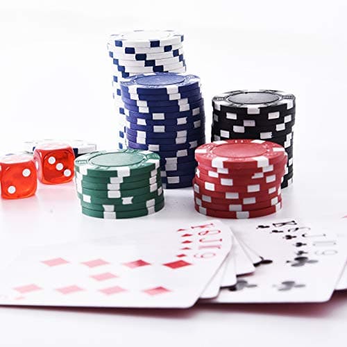 HOMCOM Mallette de Poker Coffret de Poker Complet avec 300 jetons 2 Jeux de Cartes + 2 clés Aluminium