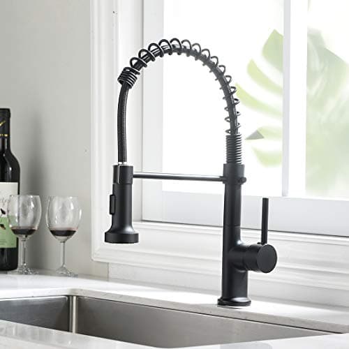 AIMADI Robinet Cuisine Mitigeur Cuisine Robinet Cuisine Douchette Evier Cuisine Robinet Cuisine Noir Avec Douchette Mitigeur Evier Cuisine Robinet de Cuisine Pivotant à 360°