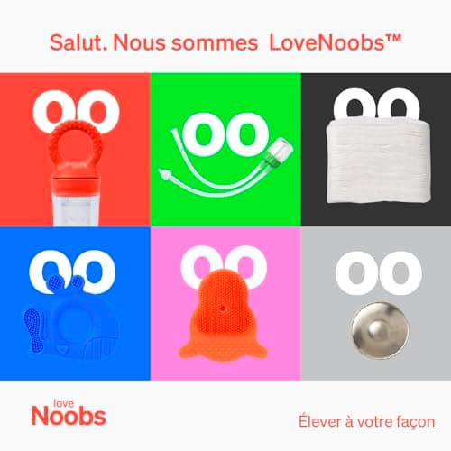 Bac a Glacons Avec Couvercle Bebe par LoveNoobsTM, Lot de 2 plateaux en silicone à 100%, Bac Glacon Bebe Diversification, Sans BPA, Moule Glace Bebe, Glacons Moule, Bac Congelation Puree Bebe