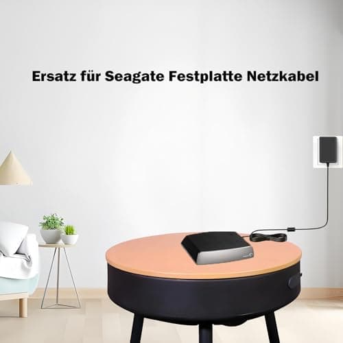 Alimentation Switch 12V Adaptateur 12V 2A Compatible avec Seagate Freeagent Goflex WD Western Digital My Book Essential HDD Disque Dur Externe numérique WD My Cloud Cordon d’Alimentation