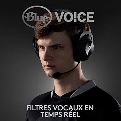 Logitech G PRO X LIGHTSPEED Casque gaming sans fil avec technologie de filtre de micro Blue VOICE, transducteurs PRO-G 50mm, DTS Headphone: X 2.0, 20 heures de batterie, PC, PS5, PS4, Switch - Noir