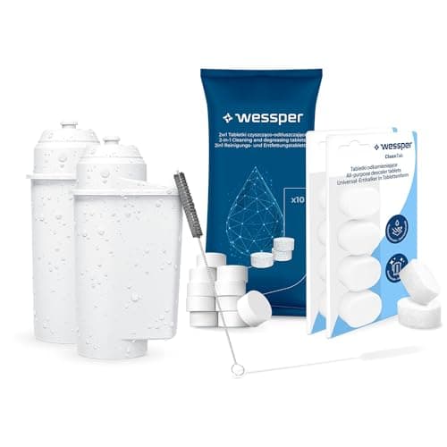 Wessper Kit d'entretien pour machine à café Siemens EQ series TZ70003 TZ80004, BRITA Intenza