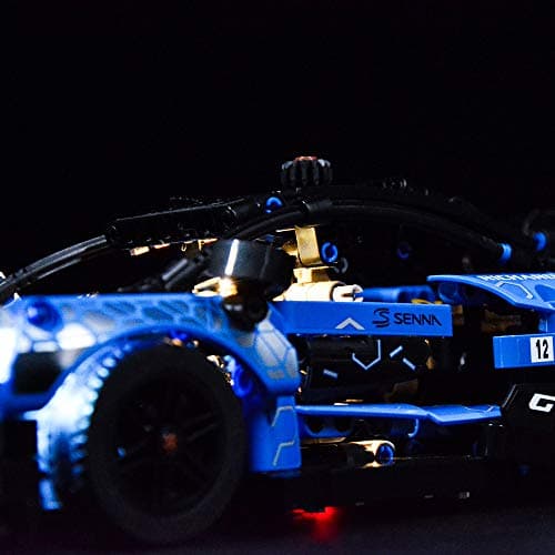 ZHLY Kit d'éclairage LED Compatible avec Lego 42123 Technic McLaren Senna GTR LED Lumière Kit 42123 (Building Blocks Modèle Non Incluse) (Version classique)