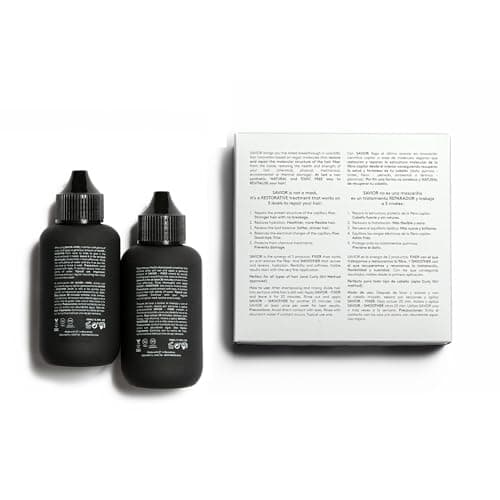 COCUNAT - Savior - Traitement Capillaire Reconstructeur et Réparateur - Pour les Cheveux Abîmés, Cassants ou Teints - Répare Entièrement la Structure de L'intérieur - Sans Silicone - 2 x 100ml