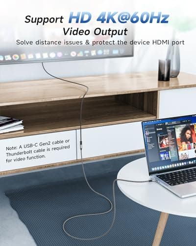 RAVIAD Rallonge USB C 2M 100W 10Gbps, Cable USB C 3.2 Gen 2 Male Femelle 4K@60Hz Charge Rapide et Transfert Compatible avec iPhone 15 Plus Pro Max MacBook Pro Air Galaxy S24 Plus Ultra S23 S22