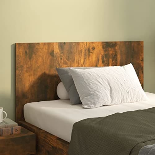Coavain Tete de Lit 120 cm Tête de Lit Bois chêne fumé