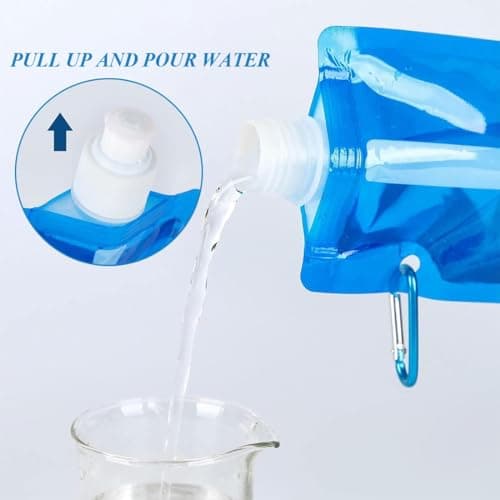 PLABBDPL 3PCS Gourde Souple Pour Sac D'hydratation De Course, Idéal pour Le Running, Vélo, Randonnée,Bouteille D'eau Pliable pour Utilisation en Extérieur,Flasque souple pour l'hydratation