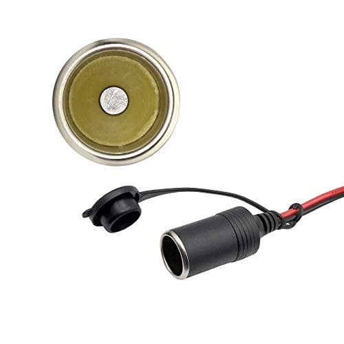 PNGKNYOCN Câble d'extension SAE vers prise allume-cigare femelle 12 V-24 V pour connexion rapide SAE 1,5 m