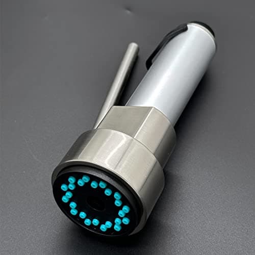 SkyPanda Robinet de cuisine de rechange G 1/2" avec buse de rechange universelle amovible 2 modes (embouts de douche argentés)