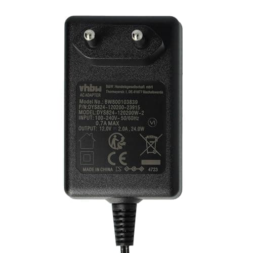 Alimentation Chargeur Câble vhbw pour Yamaha Psr-k1 Electronic Digital Piano Midi Keyboard Klavier Clavier, comme PA-5, PA-5D