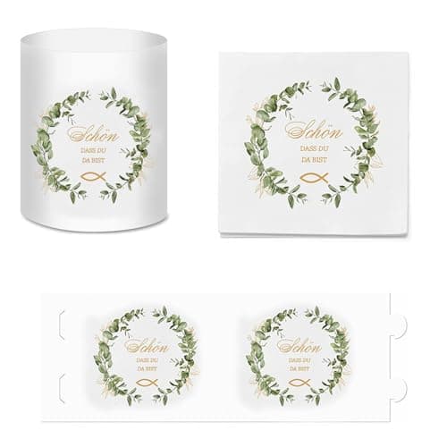 MytaYt 16 Pièces lanternes de décoration de Table en Forme de Poisson Lanternes Lumineuses de Table Décoration de Communion Confirmation de Communion Convient pour Bougies Chauffe-Plat ou Bougies