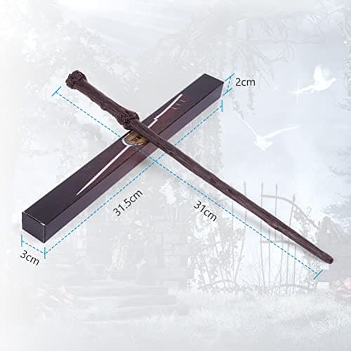 Aomig Baguette Magique de Luxe, Baguette Magique Collector Patronus, 31 cm, pour sorcière, Magicien, Cadeau pour Enfants