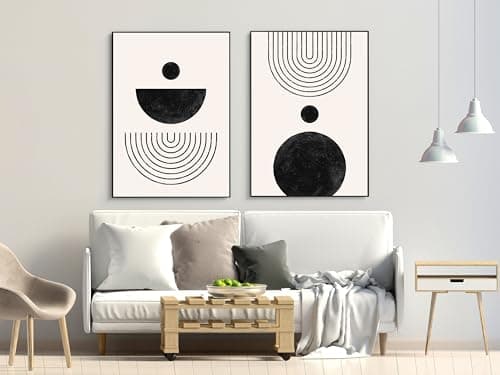 DLKAJFK Lot de 3 posters d'art abstrait moderne - Style bohème - Plante esthétique - Sans cadre - 20 x 30 cm
