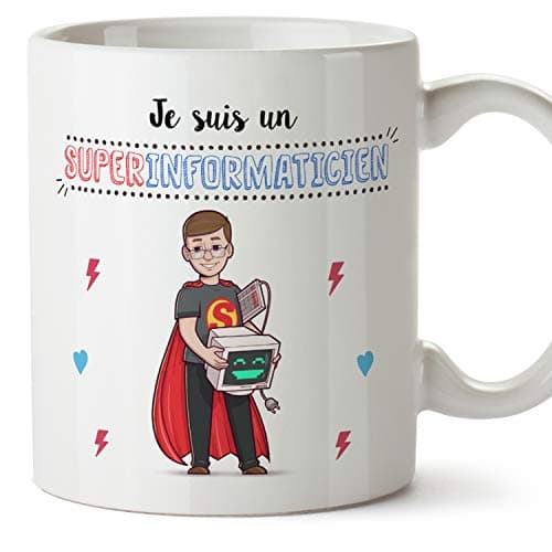MUGFFINS Mug/Tasse Informaticien (Meilleur du Monde) - Idées Drôles Informatique