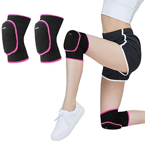 EULANT Genouillere Danse pour Enfant,Elastique Genouillère Volleyball,Protection Roller Garçons,Souple Protege Genoux Sport pour Handball Football Skate VTT Yoga Hip Hop Patinage,M
