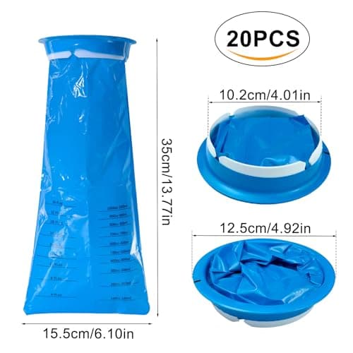 20 Pièce Sac à Vomi, 1000ml Sac a Vomi, Sac a Vomi Voiture Enfant Plastique Durable, Sac Vomitoire Voiture Enfant, Sac Vomi Convient Transports Voyages Hôpital Femmes Enceintes