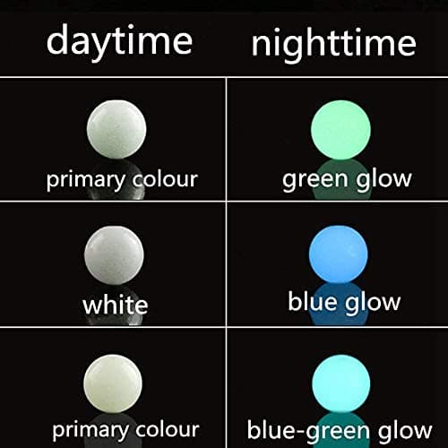 100PCS 8mm lumineux bleu-vert lueur solaire Gemstone rond perles en vrac dans l’obscurité de plus en plus bricolage charme perles lisses pour Bracelet collier boucles d’oreilles fabrication de bijoux