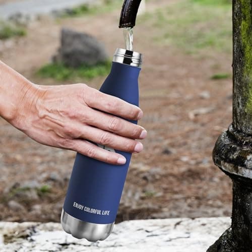 KollyKolla Gourde Isotherme 750ml, Gourde Inox sans BPA, Bouteille d'eau Reutilisable, Etanche, Isolation Double Paroi, Bouteille Isotherme Acier Inoxydable, pour Enfant, Adulte, Sport, École, Bureau