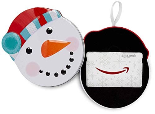 Carte Cadeau Amazon.fr - Dans un coffret Bonhomme de neige tout sourire