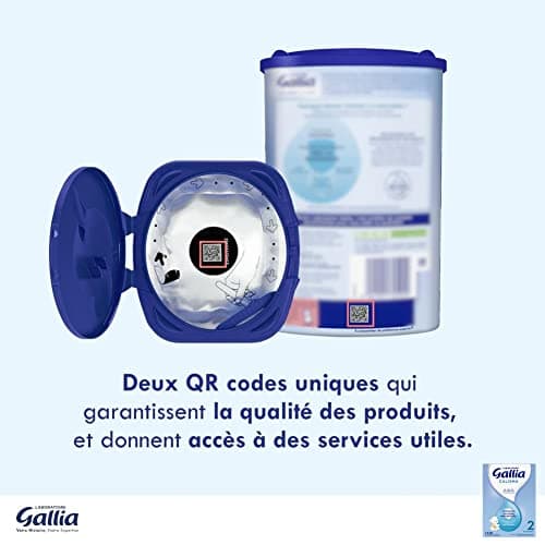 Laboratoire Gallia - Calisma 2ème âge - Lait en Poudre Enrichi en Vitamines A, C & D - Sans Huile de Palme - Bébé de 6 à 12 mois - Lot de 3x1,2kg