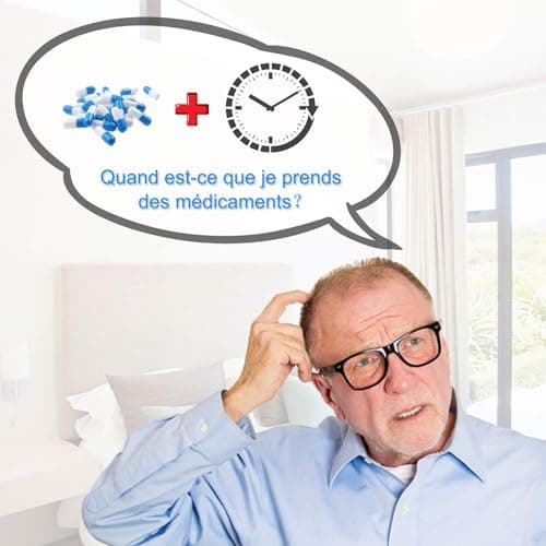 LEMNOI 8" Pouce LCD Horloge Numérique Calendrier N11 avec Date Jour Et Heure Horloge Non-Abrégée Auto Dimming 8 Langues HD Display Rappel pour Alzheimer Les Personnes âgées et Les Enfants